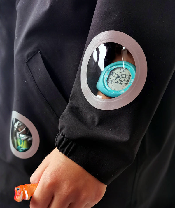 WISTITI Windbreaker Rain Jacket - Black