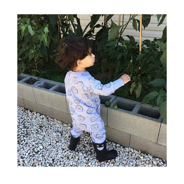 WISTITI Kids Rain Boots - Eco Rubber - Black.