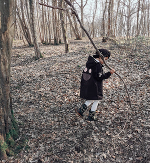 WISTITI Windbreaker Rain Jacket - Black