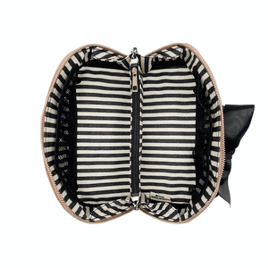 Organizing Makeup Bag, Expandable – Eco Velvet – Pink