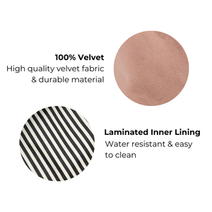 Organizing Makeup Bag, Expandable – Eco Velvet – Pink