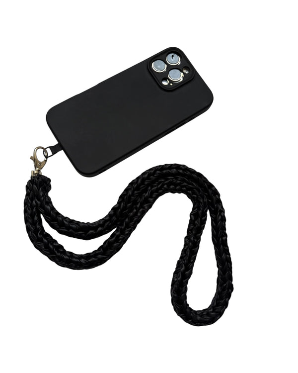 PHONE STRAP - BLACK - LONG