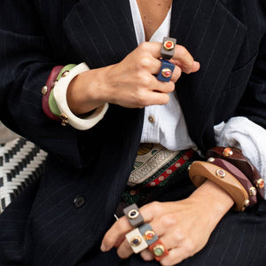 MARMOL Saira Bracelet: Green