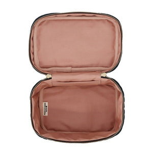 Makeup Case, S – Quilted Eco Velvet – Black