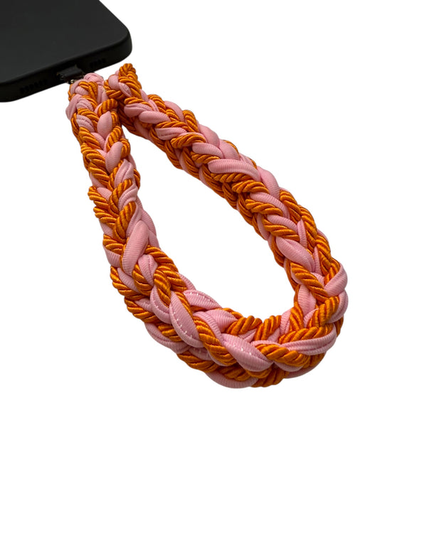 WRIST STRAP - ORNAGE & PINK MIX