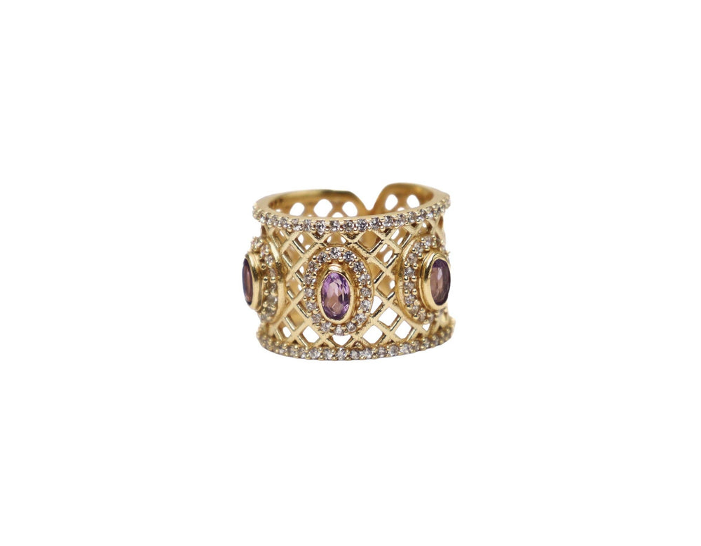 ANALI RING GOLD AMETHYST