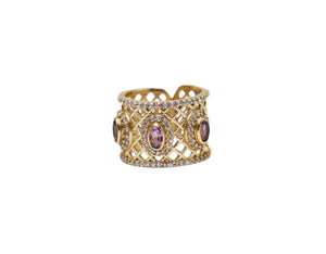 ANALI RING GOLD AMETHYST