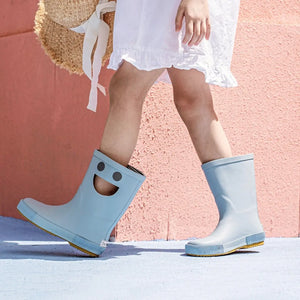 WISTITI Kids Rain Boots - Eco Rubber - Platine: 25