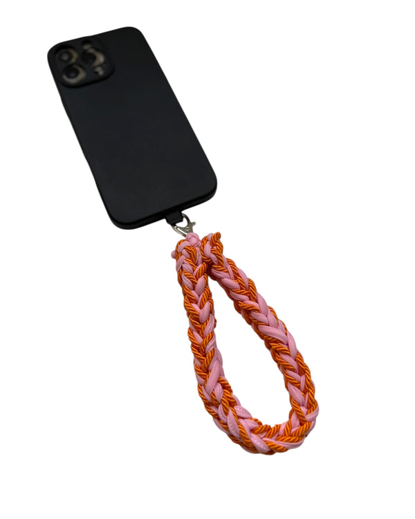 WRIST STRAP - ORNAGE & PINK MIX