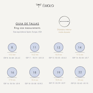 EM - Beige ring  with natural mother-of-pearl stone