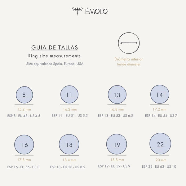 EM - Beige ring  with natural mother-of-pearl stone