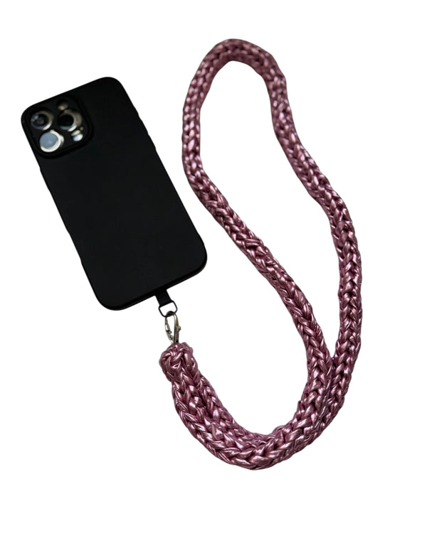 PHONE STRAP - LIGHT PINK -LONG