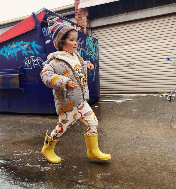 WISTITI Kids Rain Boots - Eco Rubber - Mustard:
