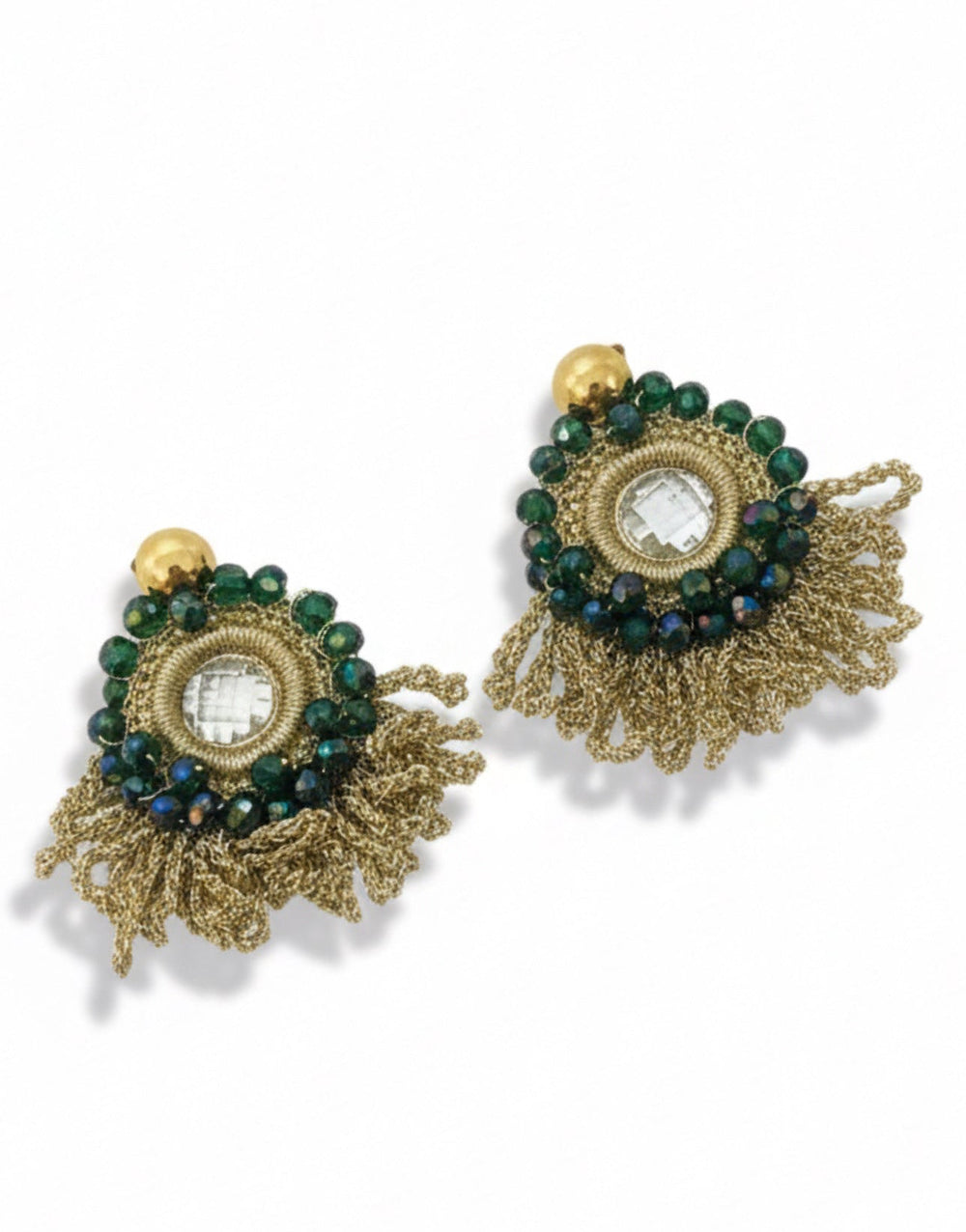 JANE - GREEN EARRINGS
