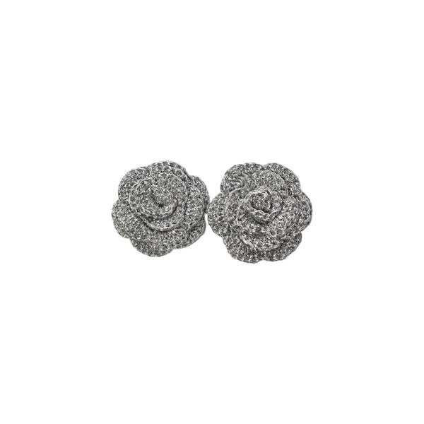 FLORA SILVER - STUD EARRINGS