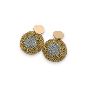 SURI  EARRINGS - GOLD & SILVER SMALL