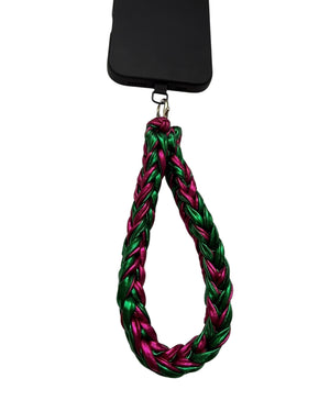 WRIST STRAP - GREEN & PINK