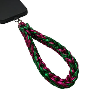 WRIST STRAP - GREEN & PINK