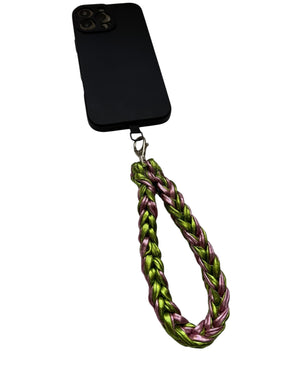WRIST STRAP - LIGHT GREEN & PINK