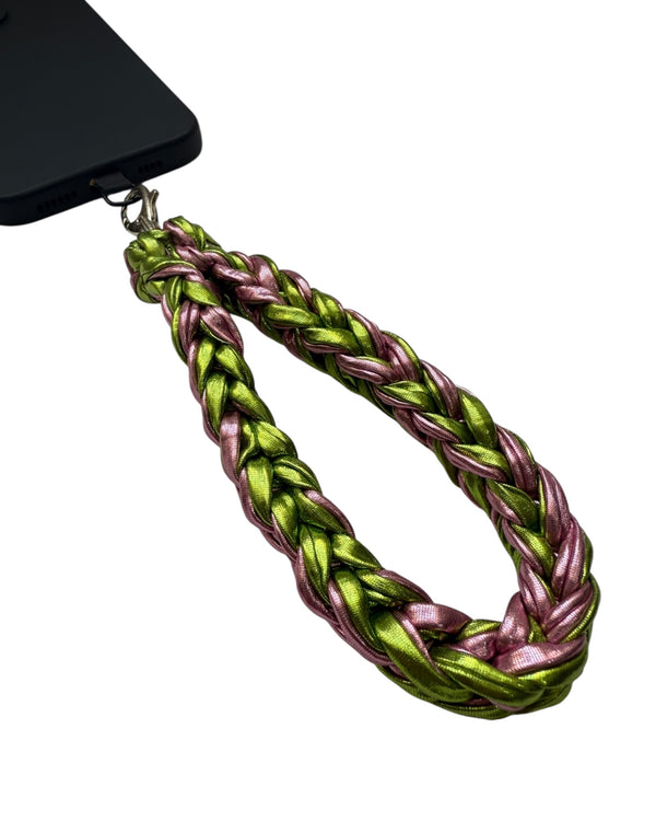 WRIST STRAP - LIGHT GREEN & PINK