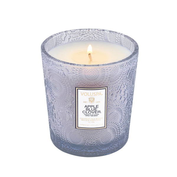 APPLE BLUE CLOVER- MEDIUM JAR CANDLE