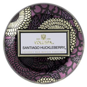 SANTIAGO HUCKLEBERRY - MINI TIN CANDLE