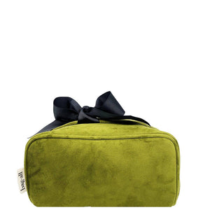 Organizing Makeup Bag, Expandable – Eco Velvet – Green