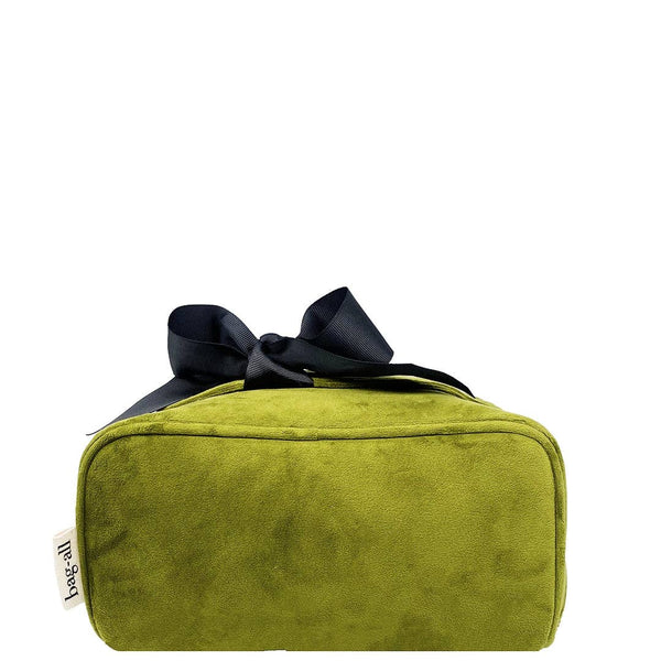 Organizing Makeup Bag, Expandable – Eco Velvet – Green