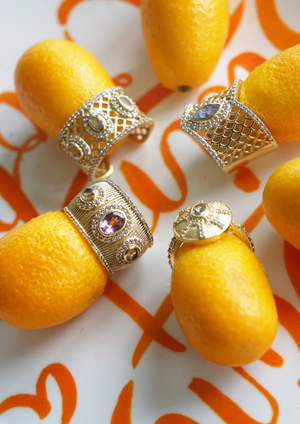 ANALI RING GOLD AMETHYST