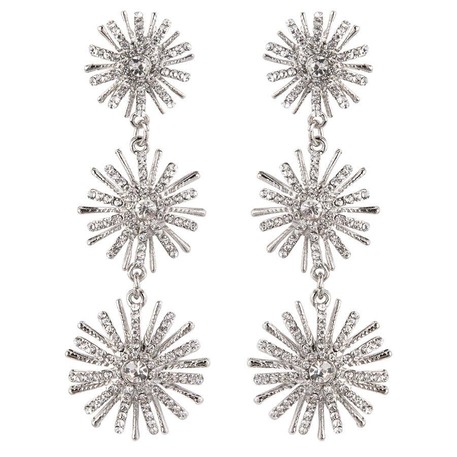 The Comet Earrings: Silver