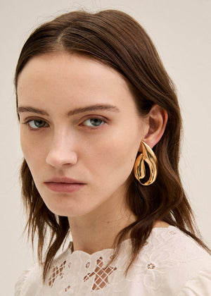OVERSIZE DROP STUD EARRINGS