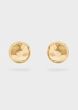 ROUND DISC EARRINGS GOLD - N64: One size