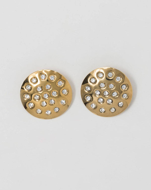 STUD EARRINGS WITH CRYSTALS