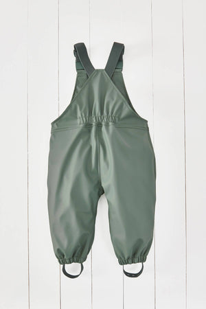 Khaki Kids Waterproof Rain Dungarees:
