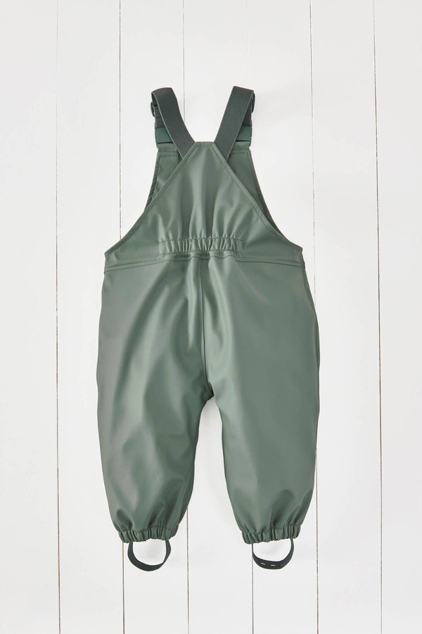 Khaki Kids Waterproof Rain Dungarees: