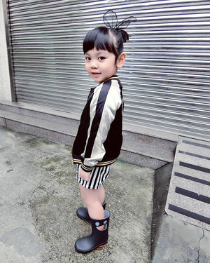 WISTITI Kids Rain Boots - Eco Rubber - Black.