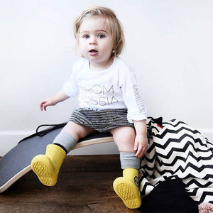 Kids Rain Boots KAWAÏ Yellow