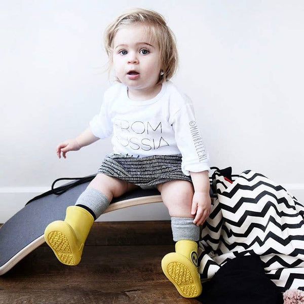 Kids Rain Boots KAWAÏ Yellow
