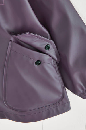 Amethyst Purple Kids Rain Jacket