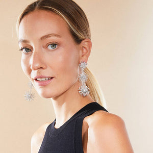 The Comet Earrings: Silver