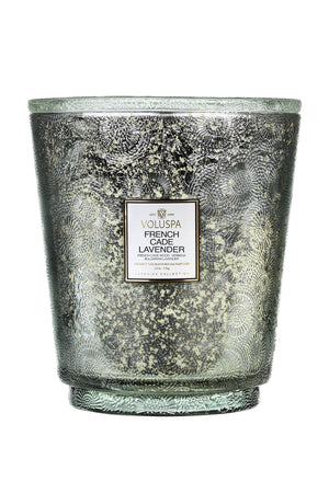 FRENCH CADE LAVENDER - 5 WICK HEART CANDLE