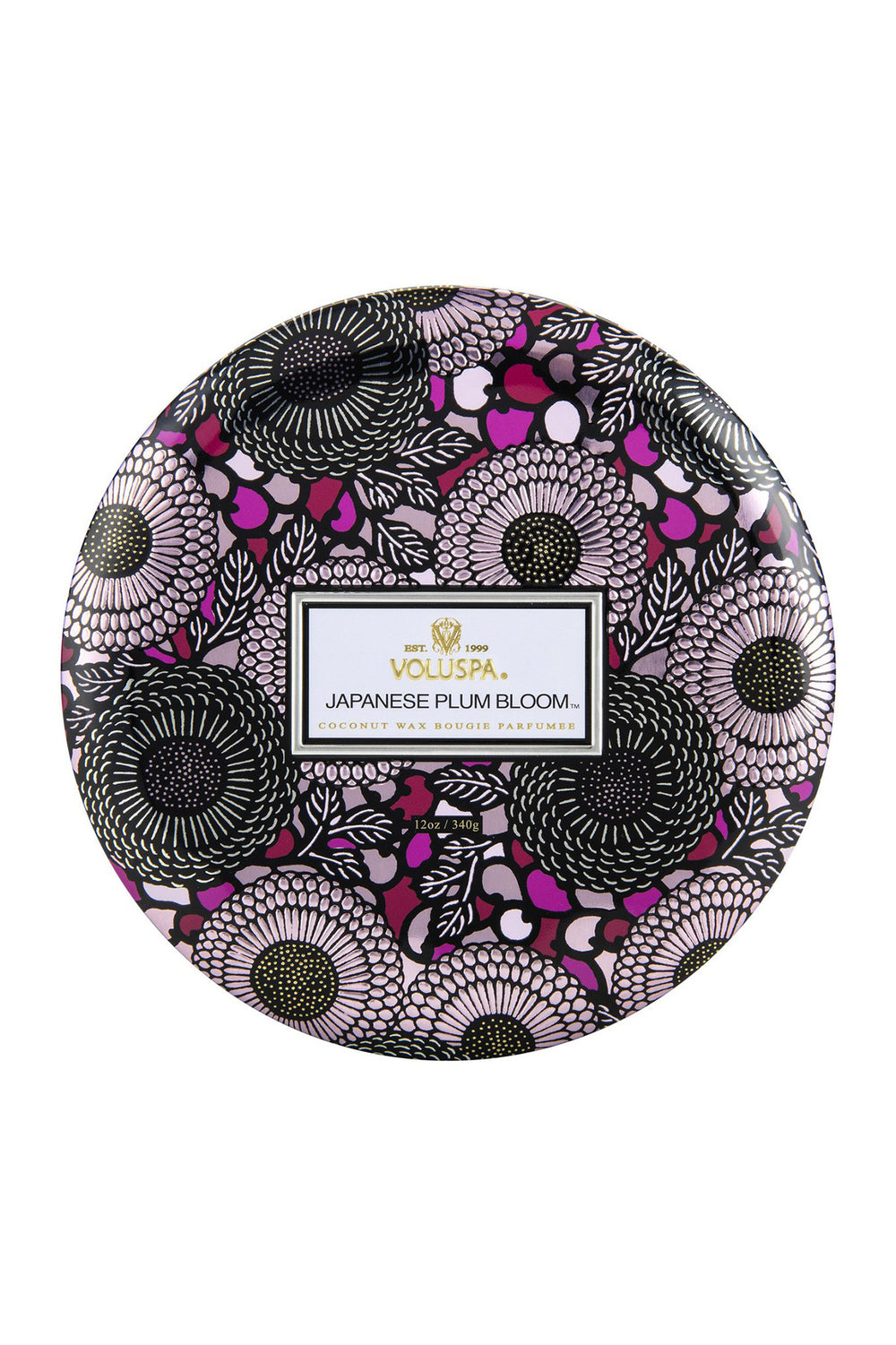 JAPANESE PLUM BLOOM - 3 WICK TIN CANDLE