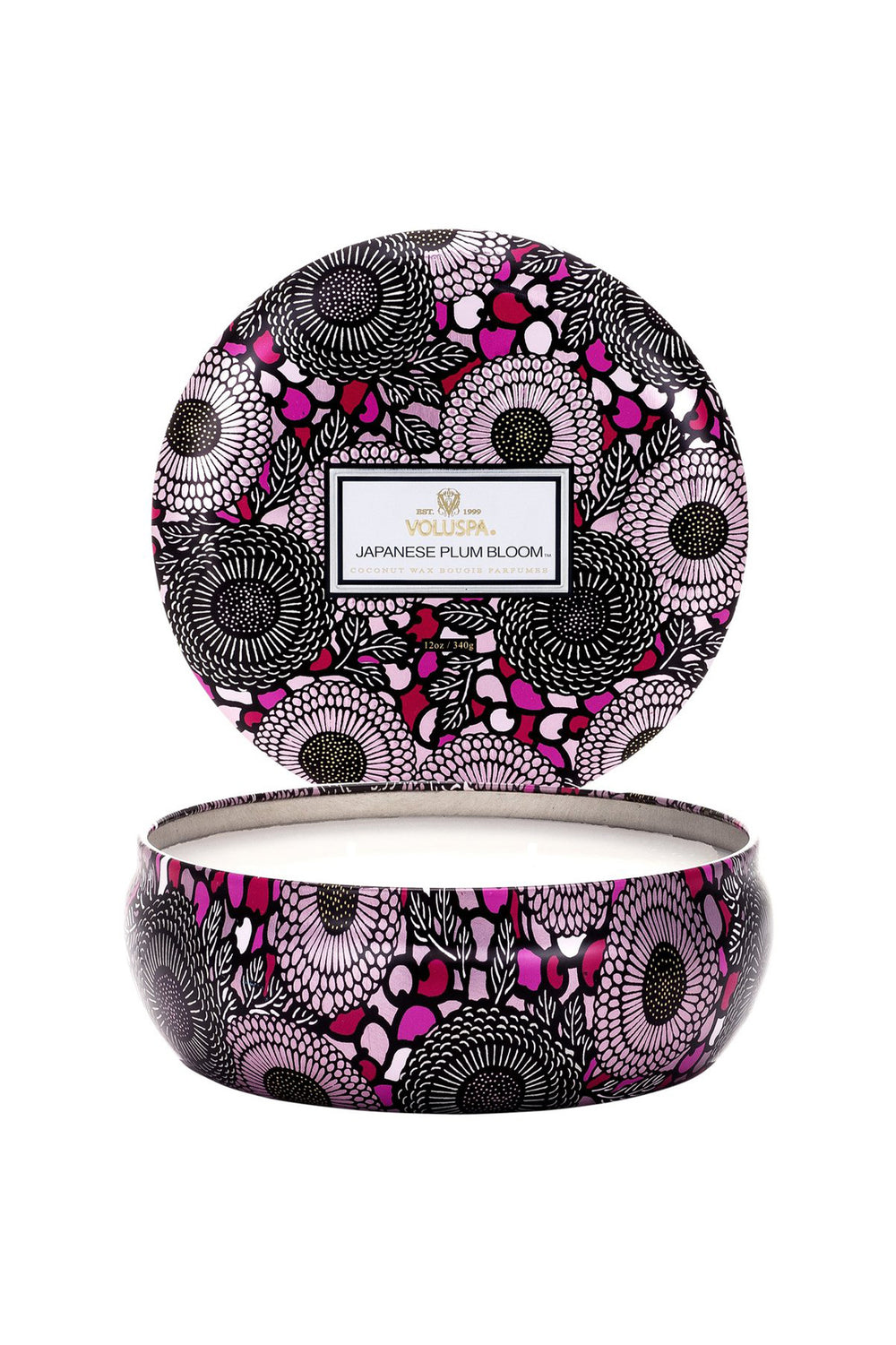 JAPANESE PLUM BLOOM - 3 WICK TIN CANDLE