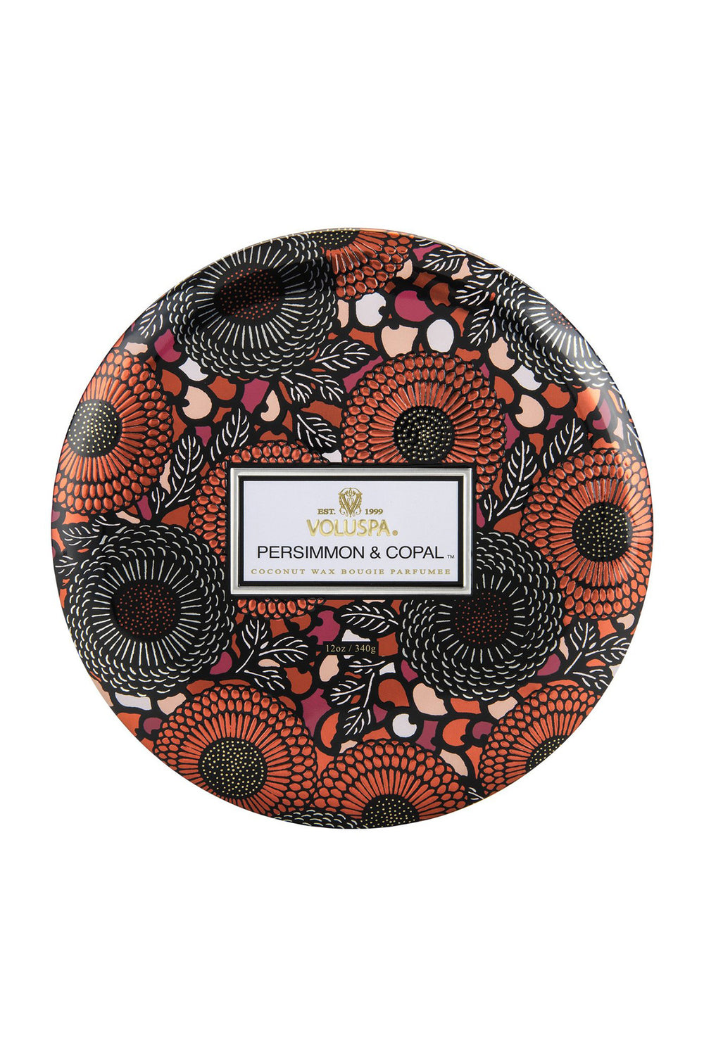 PERSIMMON & COPAL - 3 WICK TIN CANDLE