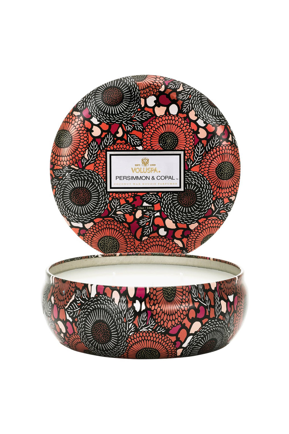 PERSIMMON & COPAL - 3 WICK TIN CANDLE