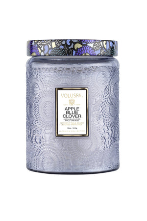 APPLE BLUE CLOVER - LARGE JAR CANDLE