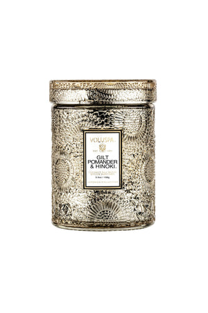 GILT POMANDER & HINOKI - SMALL JAR CANDLE
