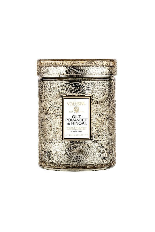 GILT POMANDER & HINOKI - SMALL JAR CANDLE