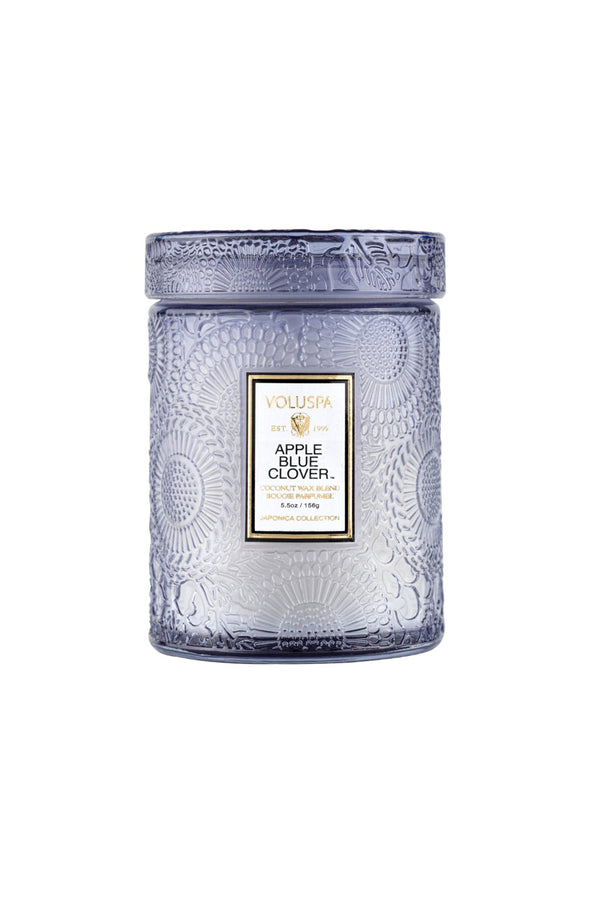 APPLE BLUE COVER - SMALL JAR CANDLE