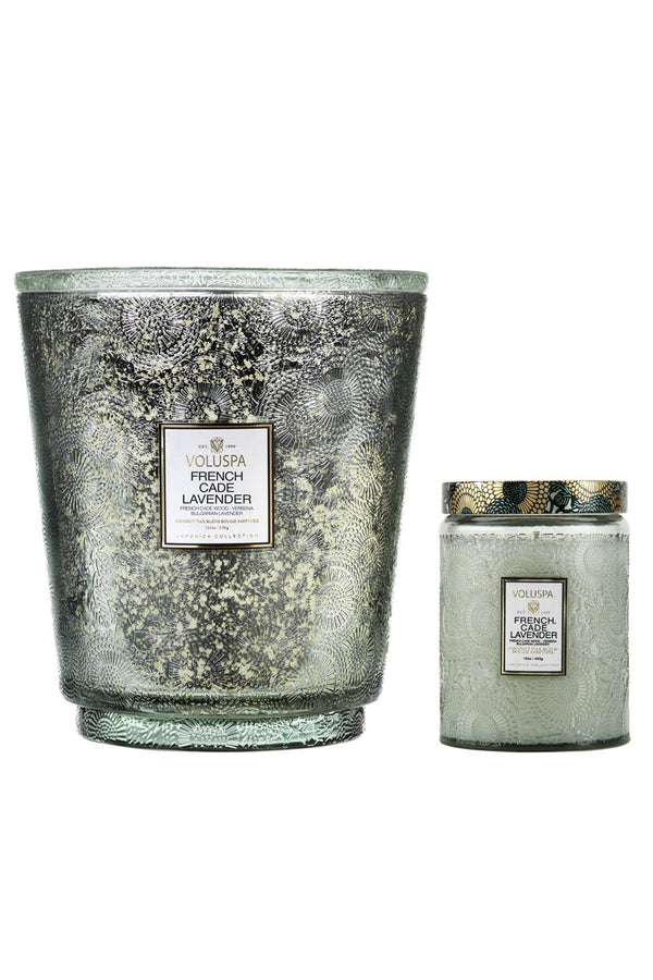 FRENCH CADE LAVENDER - 5 WICK HEART CANDLE